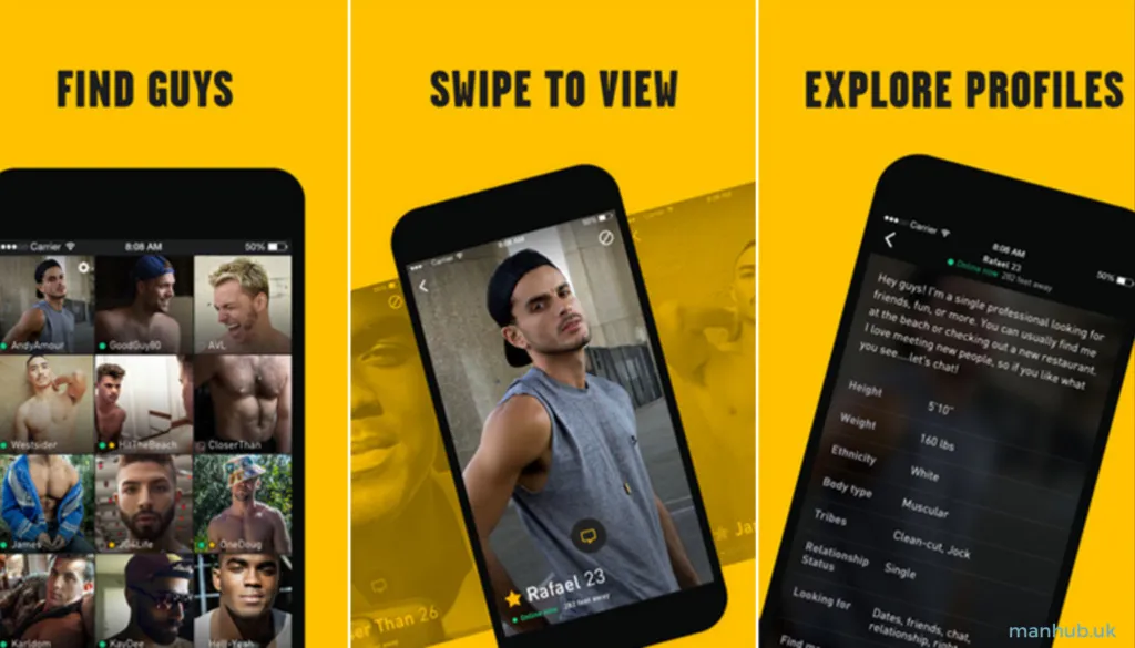 Grindr App - Manhub Guide 1 Grindr App, gay, dating, gay dating app, guide,hookups